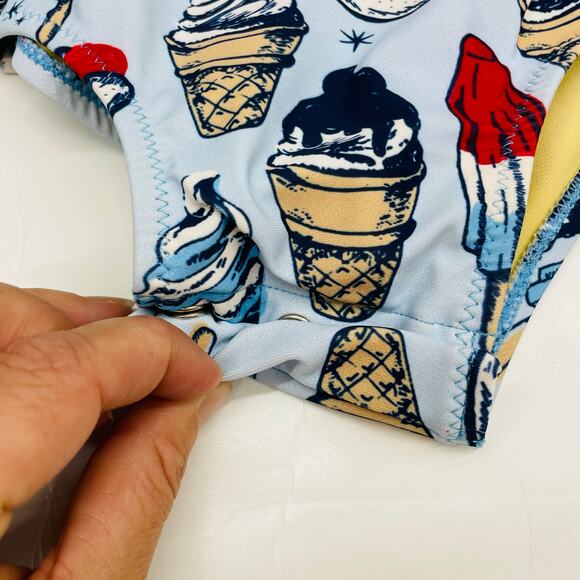 NWT Pink Chicken 6/12M Shelly Suit in Summer Treats - Picture 3 of 4